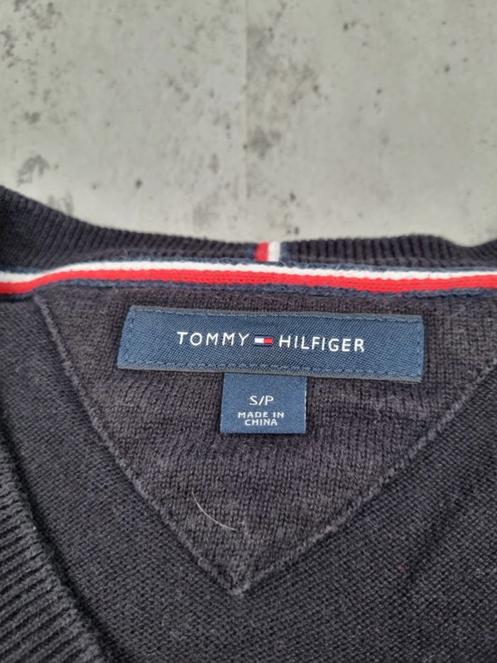 Pull col V Tommy Hilfiger noir Taille S - photo numéro 6