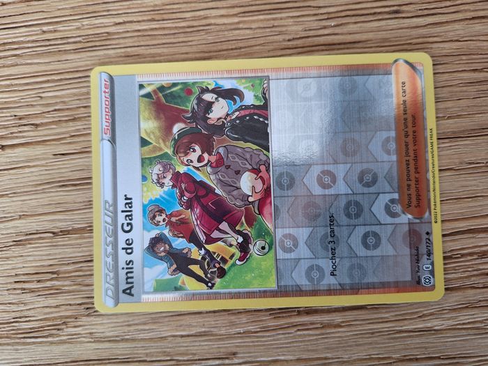 carte pokemon Amis de Galar - dresseur supporter 140/172