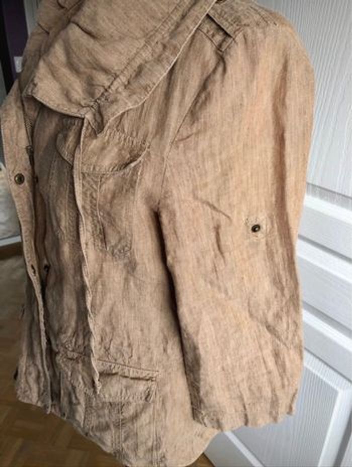 Chemise en lin beige - photo numéro 4