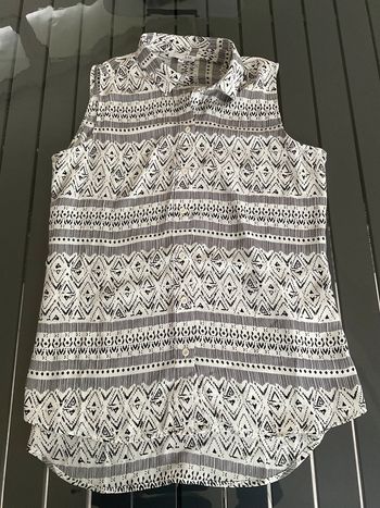 Blouse débardeur à motifs