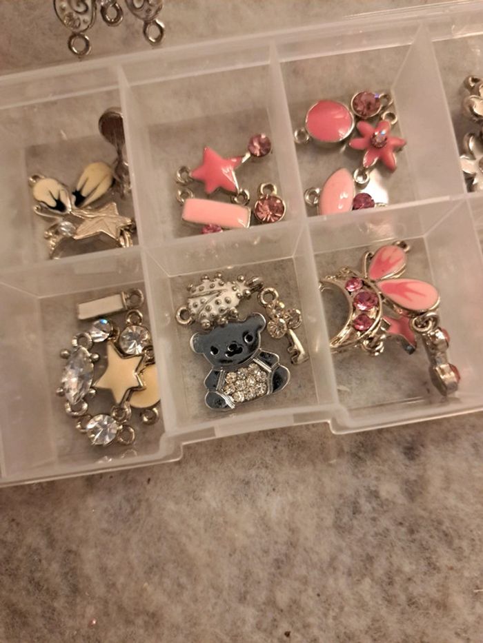 Breloques séparateur perles multicolore - photo numéro 7