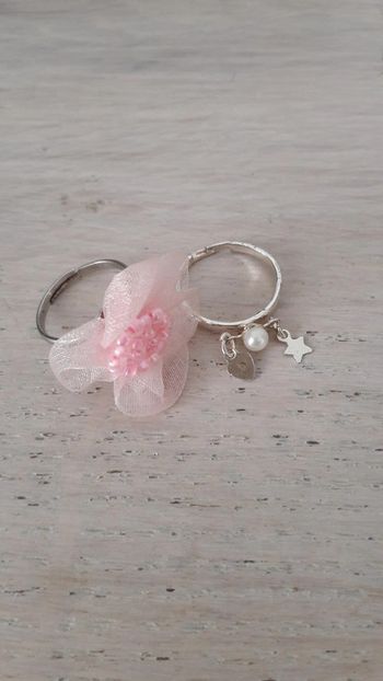 💍 Lot de 2 bagues réglables pour petite princesse