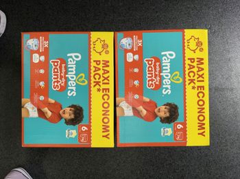 Pampers Baby dry pants T6 - 2*74 couches culottes