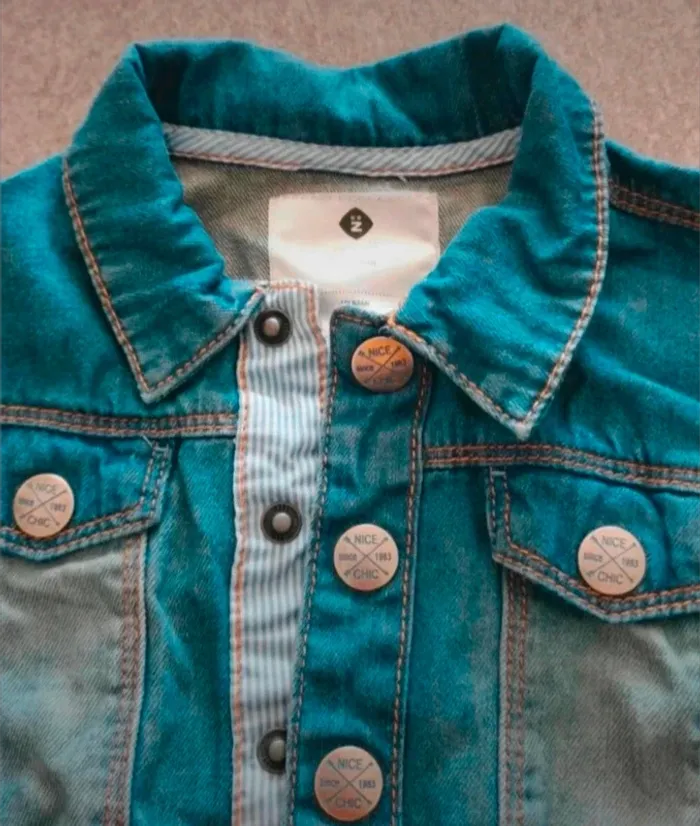 Veste en jean bébé garçon 2 ans comme NEUVE - photo numéro 2