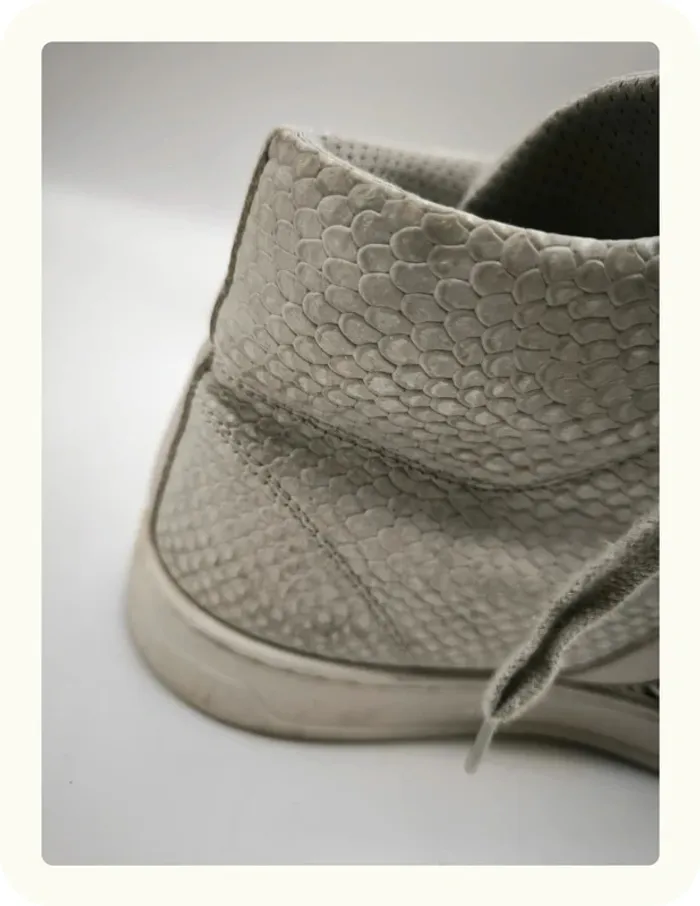 Baskets montantes effet écailles reptile Homme Taille 42 - photo numéro 3