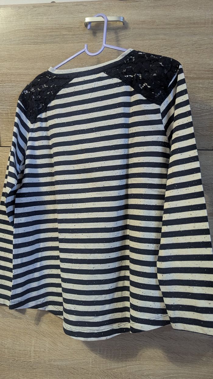 T shirt manche longue rayure - photo numéro 5