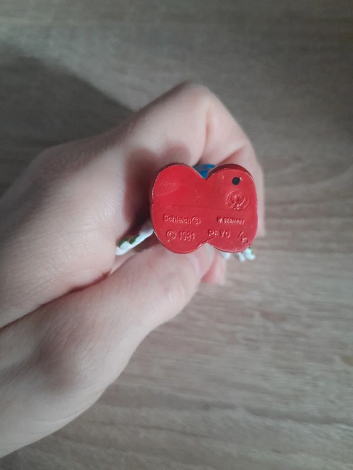 Sublime stroumpf ancien coté 1981 germany schleich - photo numéro 5