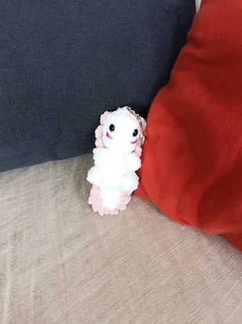 Porte clé Axolotl fait au crochet