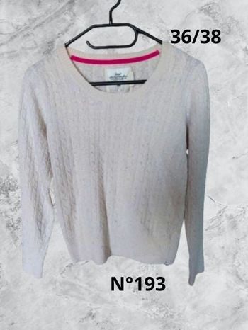 N°193 Pull fin beige T36/38. H&M.