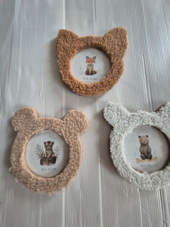 Lot de 3 cadres animaux 