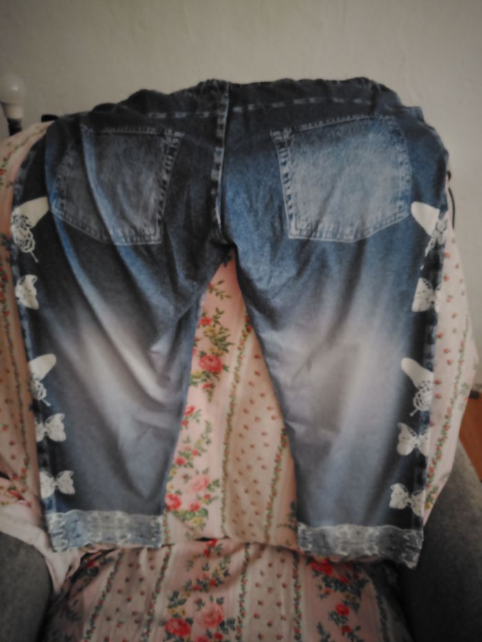 Pantacourt bleu jeans - photo numéro 2
