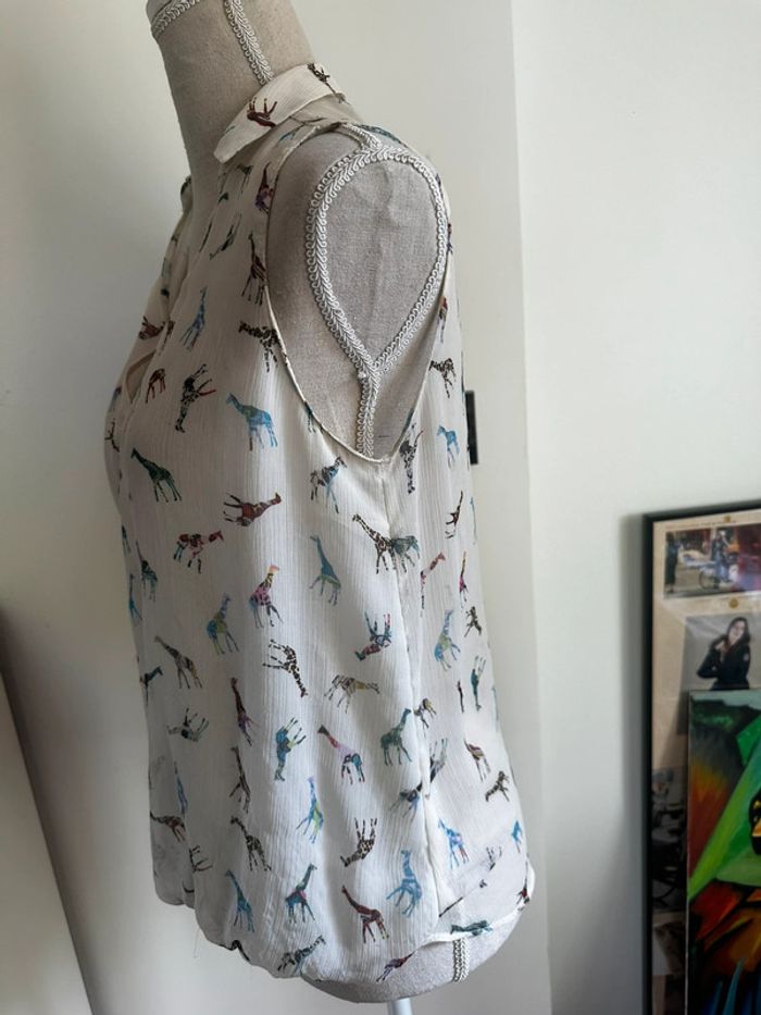 👚 Petit haut cache-cœur ZARA – taille S 🦒 - photo numéro 4