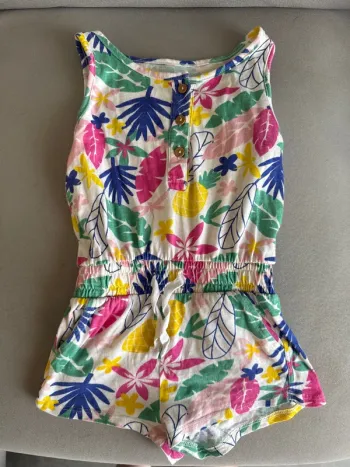 Combi short fleurs