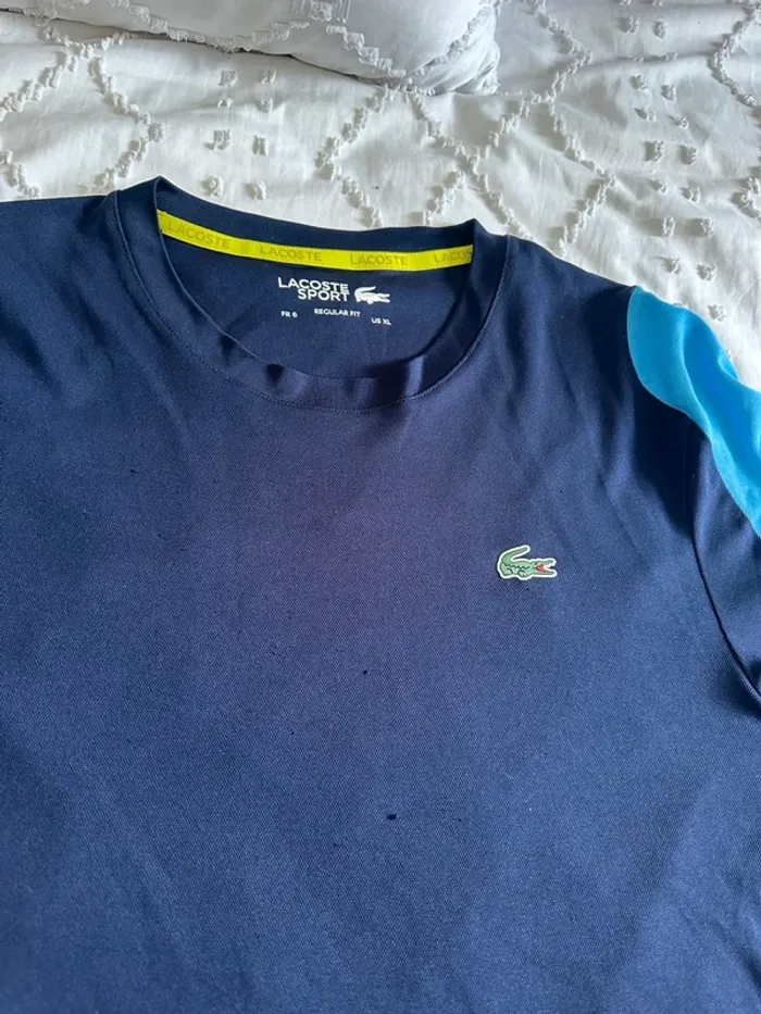 Ensemble bermuda et tee shirt Lacoste XL - photo numéro 9