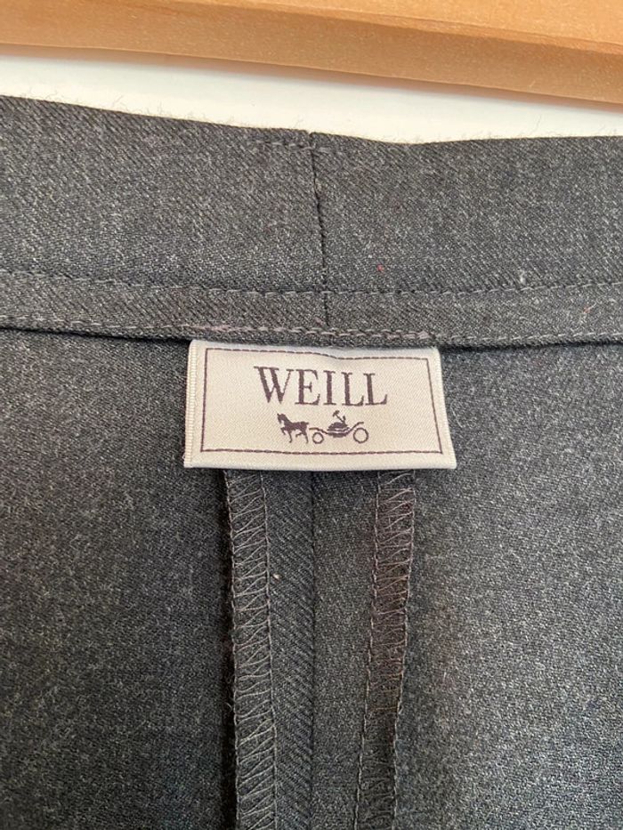 Pantalon laine sèche anthracite Weill taille 44 - photo numéro 3
