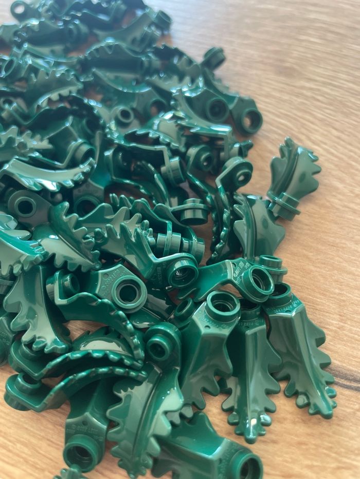 Lot de 100 feuilles LEGO type fougère réf 6447541 - photo numéro 5