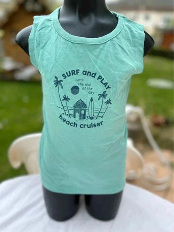 Débardeur taille 5 ans turquoise