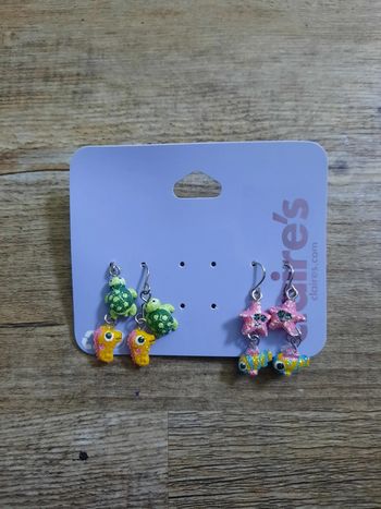Lot de 4 paires de boucles d'oreilles animaux - Claire's