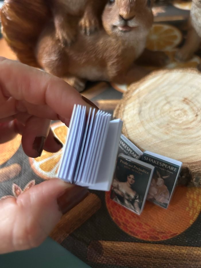 Lot de livres  miniatures pour maison de poupée - photo numéro 5