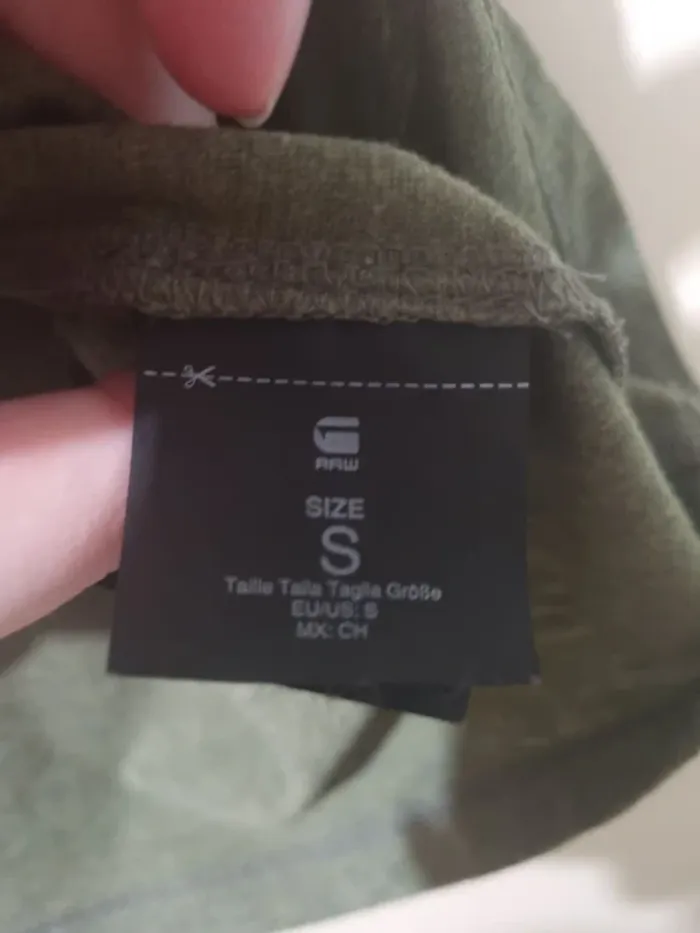 T shirt G-STAR raw olive comme neuf S - photo numéro 3