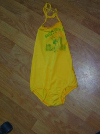 Maillot 1 pièce RAINETTE jaune et multicolore 8 ans NEUF