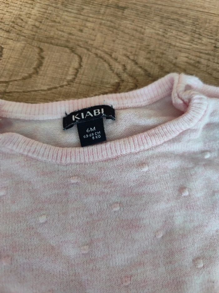 Robe rose longue légère bébé fille 6 mois - photo numéro 4