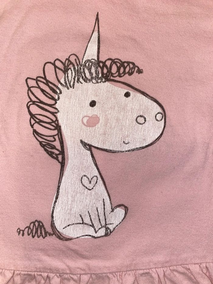 Robe licorne manches longues, taille 12 mois, marque Bougli Bougla. - photo numéro 3