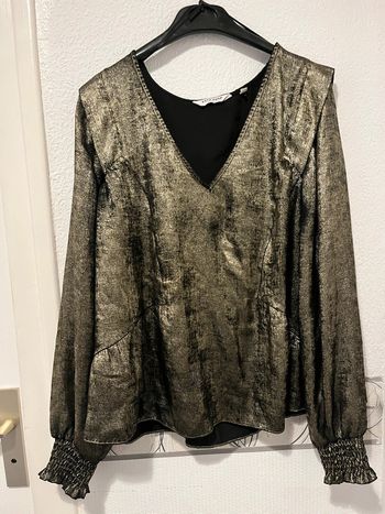 Blouse dorée Naf Naf