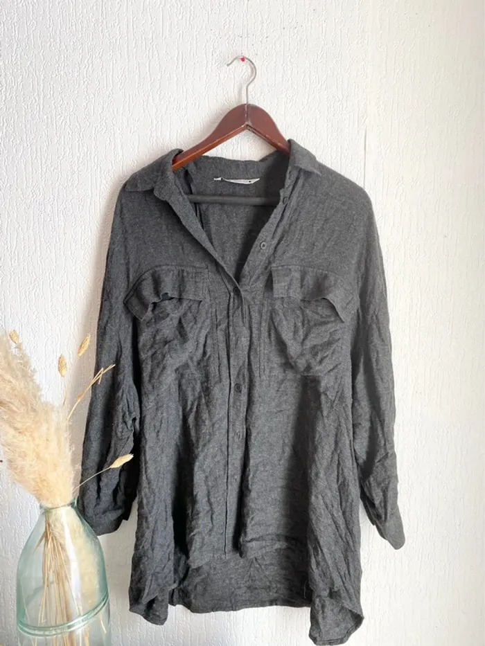 Chemise grise Zara  taille L 40