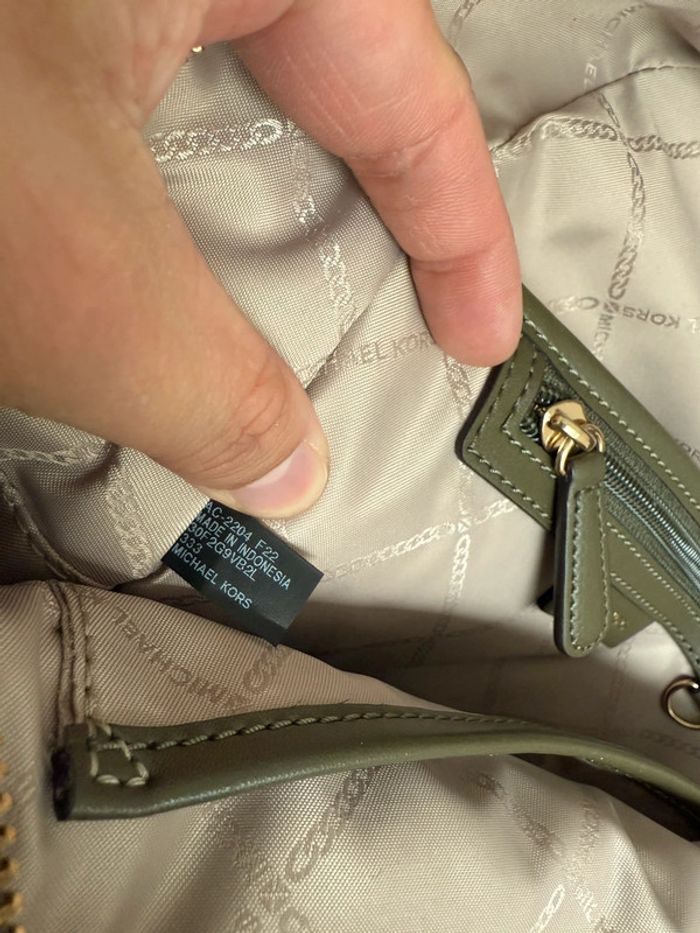 Sac à dos backpacker Valerie Michael Kors Kaki et doré - photo numéro 16