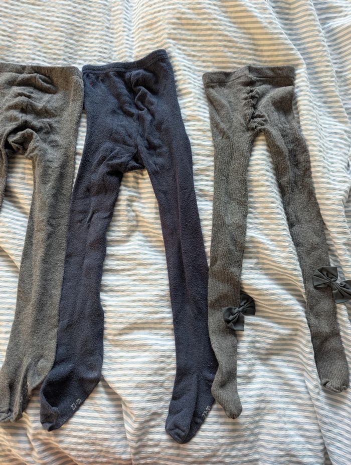 Lot de 3 collants + 1 offert taille 27-30 soit 4-6 ans - photo numéro 3