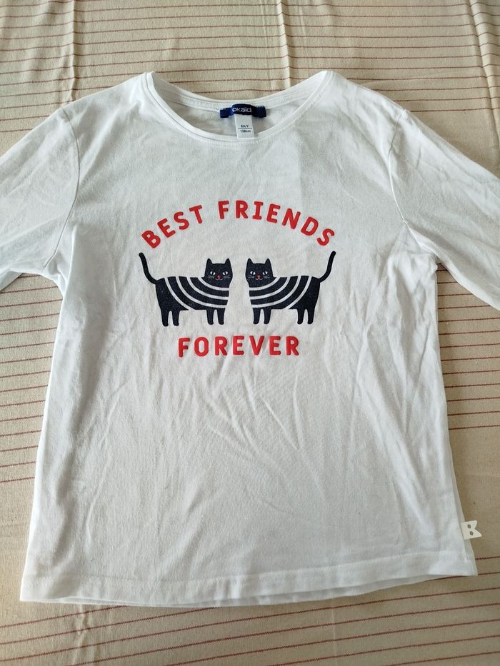 Tee shirt manches longues Okaïdi 8 ans - photo numéro 2