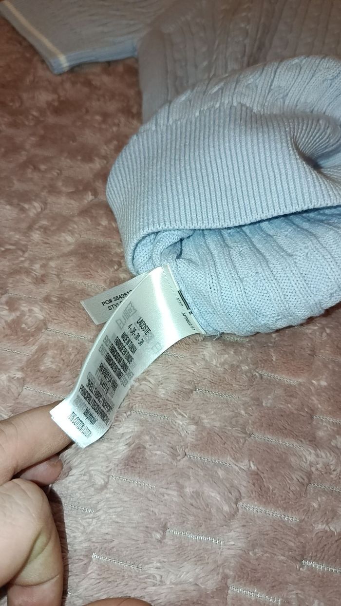 Pull torsadé lacoste manche courte - photo numéro 9