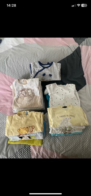 Lot de 23 pyjamas chaud