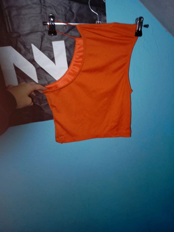 Débardeur couleur orange taille XS - photo numéro 2