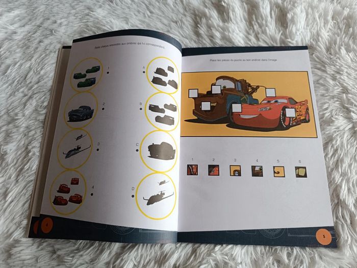 NEUF Mon livre de jeux et de coloriages avec stickers Cars 2 _ Disney X Pixar X Hemma - photo numéro 7