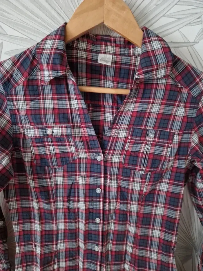 Jolie chemise à carreaux Camaïeu taille 36 - photo numéro 3