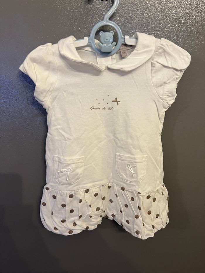 Lot de 4 robes et 1 combishort 12 mois - photo numéro 2