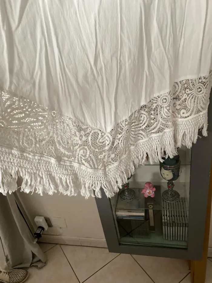 jolie tunique blanche avec dentelle BPC 52 - photo numéro 5