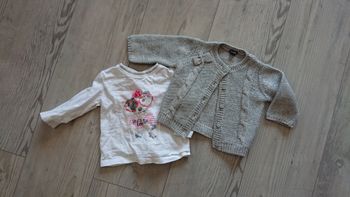 Ensemble gilet et tee shirt manche longue