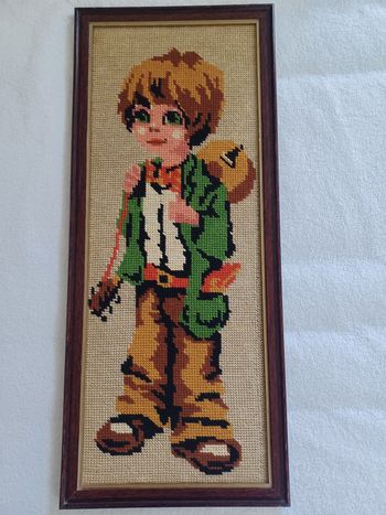 Canevas Poulbot guitare encadré 