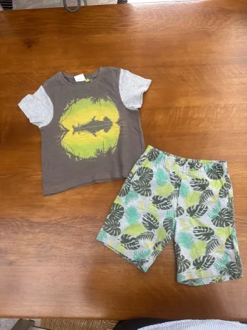 Pyjama Disney le livre de la jungle 2 ans marron et vert