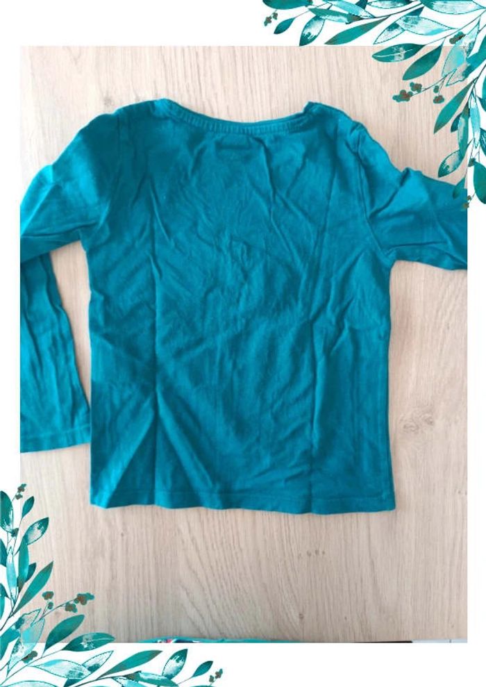 T-shirt manches longues 5 ans licorne Noël - photo numéro 5
