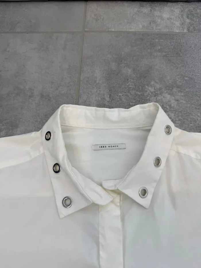 Chemise IKKS femme blanche taille S très bon état - photo numéro 6