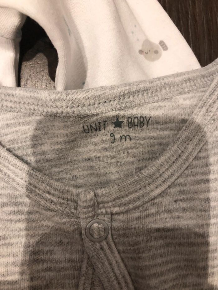 Lot 3 pyjamas Unit Baby 9 mois - photo numéro 5