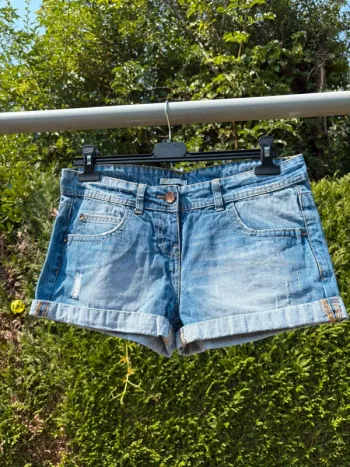 Short en jean taille haute bleu – Marque Gemo