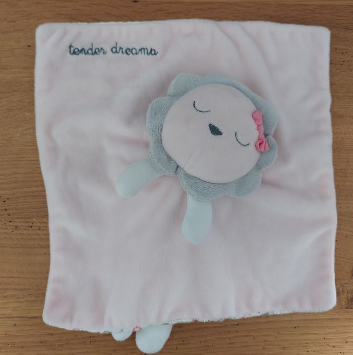 Doudou plat Fleur avec jambes Tender Dreams - obaibi - photo numéro 2