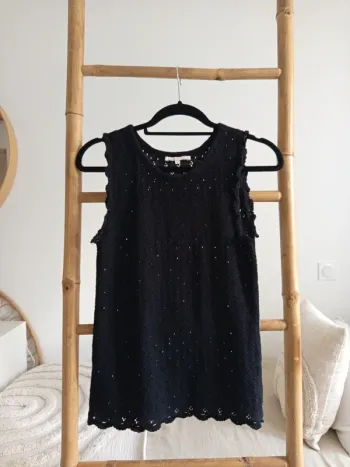 Haut crochet noir Maje taille 1