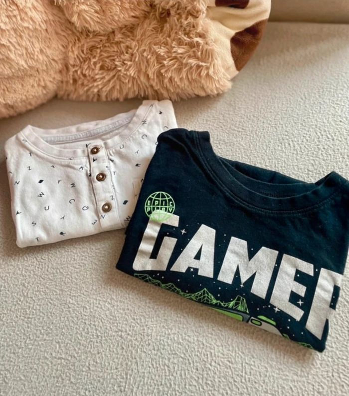 Lot 2 t-shirts garçon