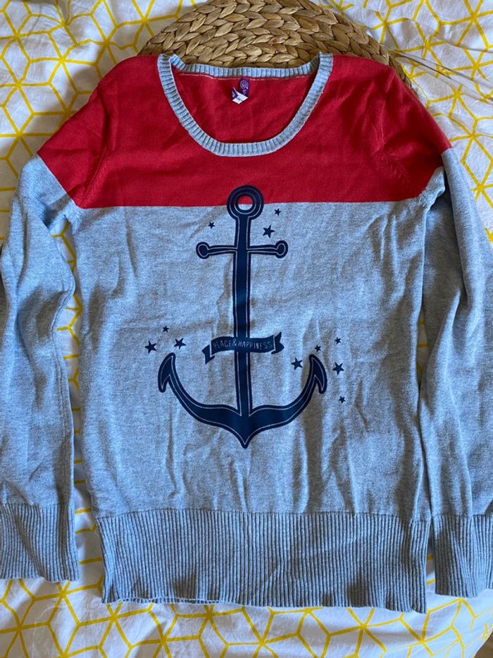Pull fille ancre Gémo